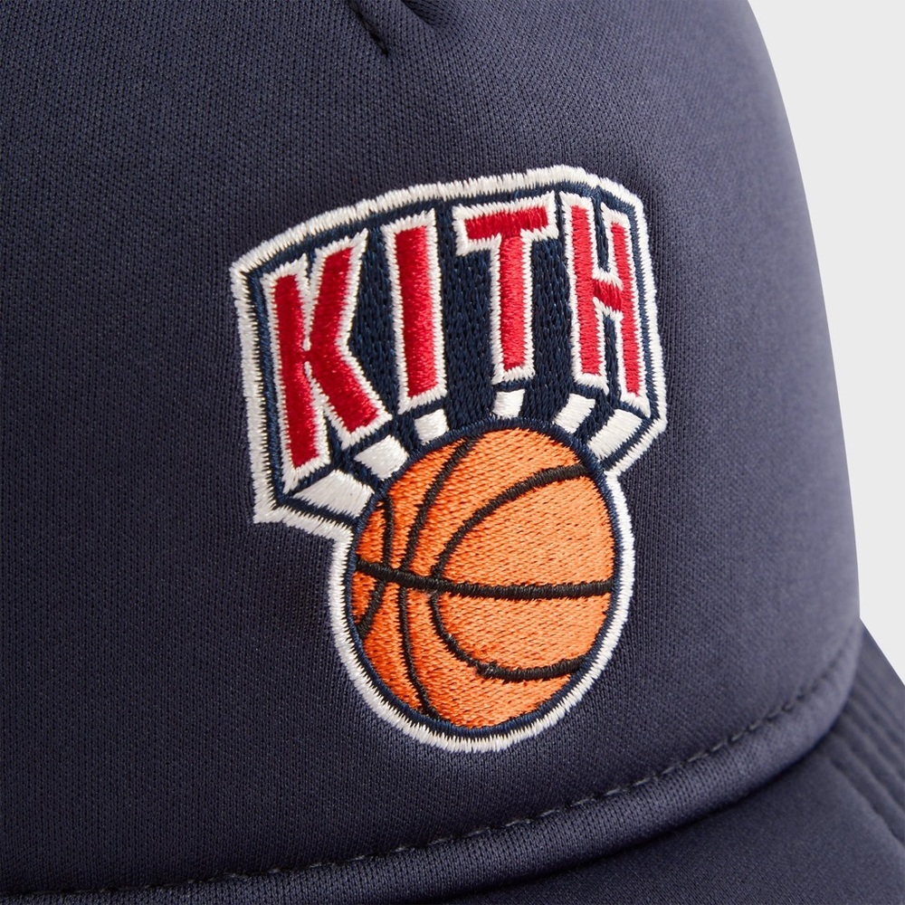 Kith & New Era for the New York Knicks 9FORTY MS Trucker Snapback Hat Nocturnal - Picture 5 of 11